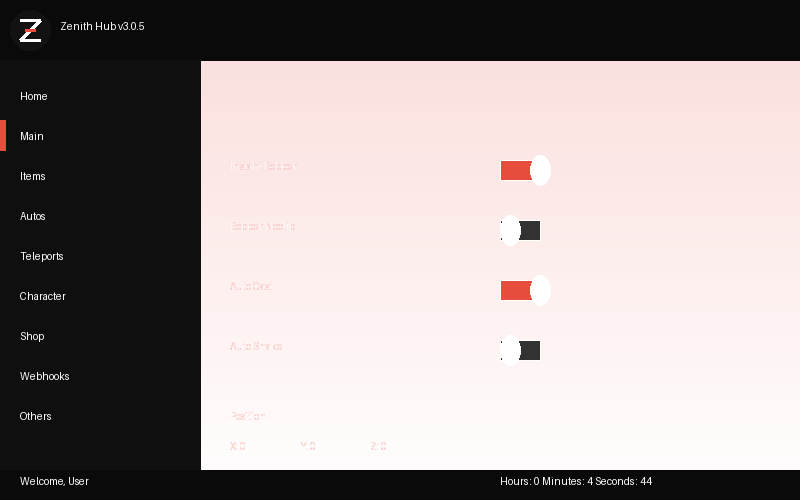 Zenith Hub Interface